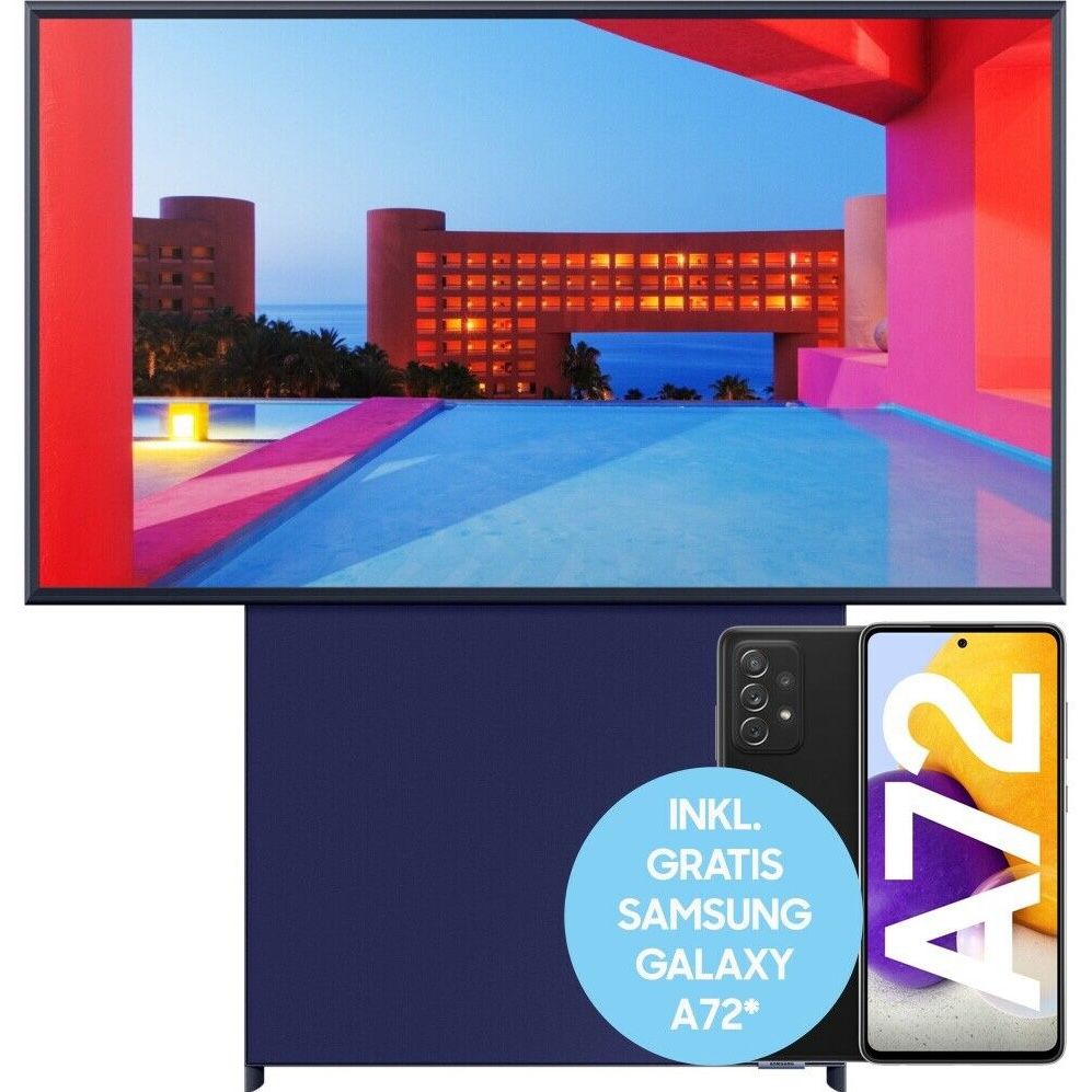 Samsung GQ43LS05T   43 Zoll The Sero UHD Fernseher für 679,90€ (statt 780€) + gratis Samsung Galaxy A72