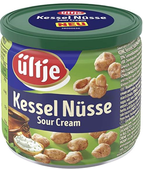 5x 150g Dose ültje Kessel Nüsse Sour Cream für 6,96€   Prime Sparabo