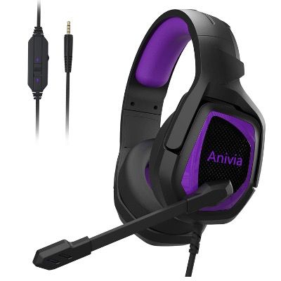 Anivia Gaming Over Ear Kopfhörer mit Mikrofon und Surround Sound für PS4, Xbox oder PC für 9,89€ (statt 22€)