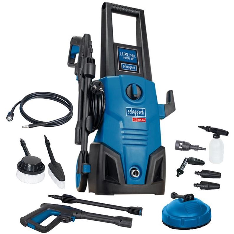 Scheppach HCE1650 Hochdruckreiniger inkl. Flächenreiniger für 74,99€ (statt 88€)