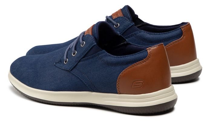 Skechers Darlow Remego Schnürschuh in Blau für 50€ (statt 64€)