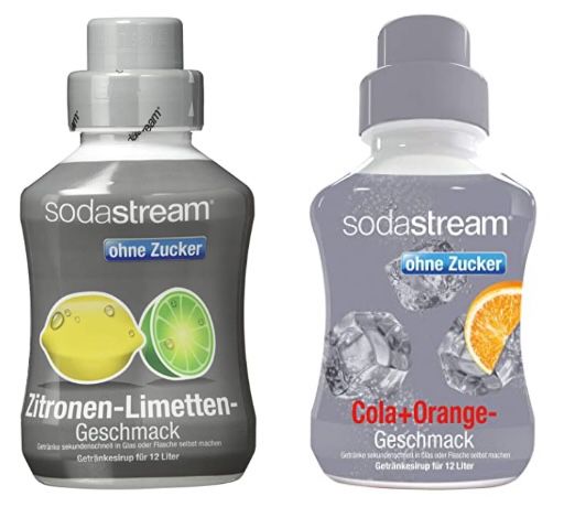 5er Pack SodaStream Sirup Cola Orange ohne Zucker oder Zitrone Limette ohne Zucker ab 14,96€   nur 2,99€ je Sirup