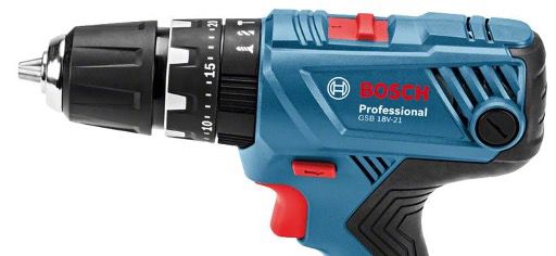 Bosch GSB 18V 21 Professional Schlagbohrschrauber mit 2x 2,0Ah + Ladegerät für 125,90€ (statt 170€)