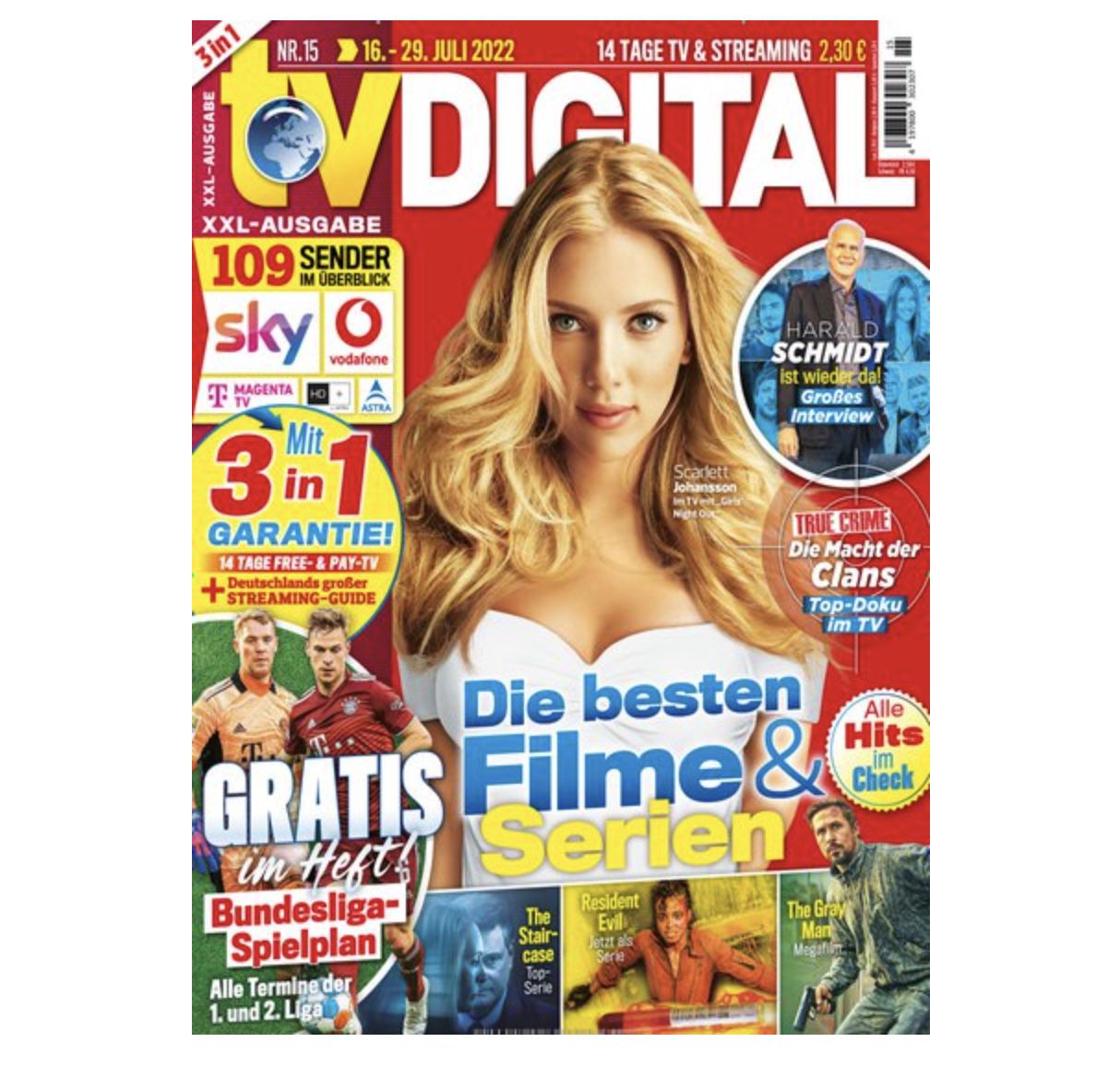 26 Ausgaben TV Digital XXL für 65,20€ + Prämie: bis 60€ Gutschein