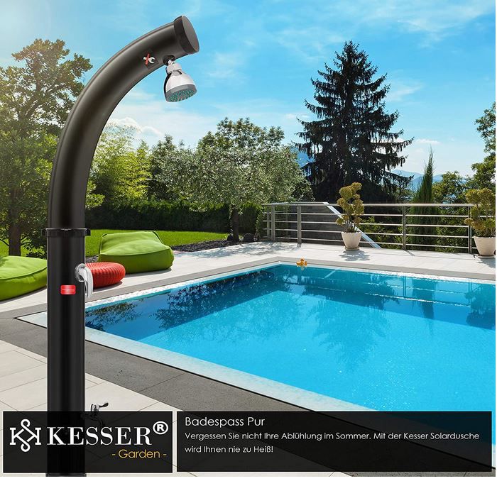 KESSER Solar 20L Garten  u. Pooldusche mit Wasseranschl. für 99,80€ (statt 130€)