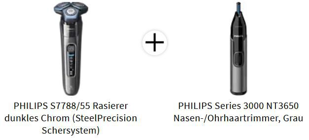 Media Markt Sommer Aktion: z.B. PHILIPS S7788/55 Elektrorasierer +Nasen /Ohrhaartrimmer für 129€ (statt 155€)