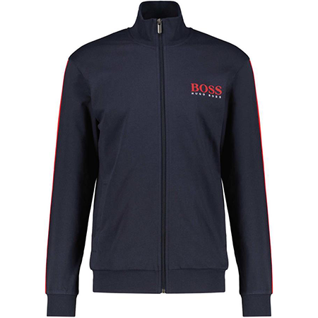 BOSS Herren Loungewear Sweatjacke Authentic Jacket Z in Marine für 57,72€ (statt 90€)   M & L