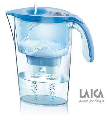 LAICA Wasserfilter Serie 3000 Steam Line J434H Lavendel/ Blue für 9,99€ (statt 21€)