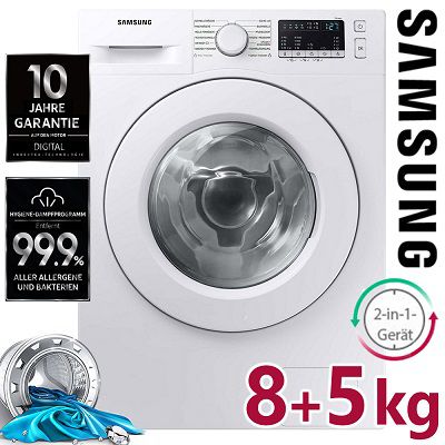 Samsung WD8FT4049EE/EG Waschtrockner (8 kg Waschen / 5 kg Trocknen) für 409,99€ (statt 599€)