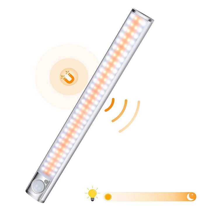 yijiahome CGD 99 Akku Schranklicht mit 120LEDs + Bewegungsmelder für 11,99€ (statt 24€)   Prime