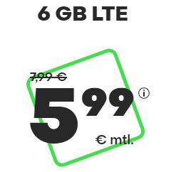 o2 Allnet-Flat mit 6GB LTE für nur 5,99€ mtl. (oder 16GB für 9,99€) &#8211; auch ohne Laufzeit!