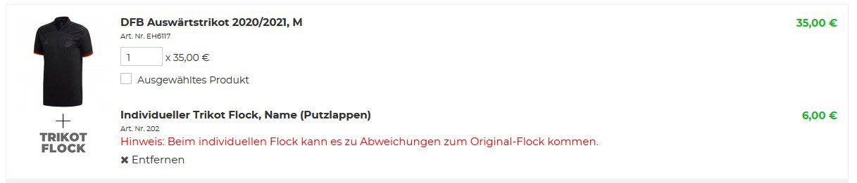 DFB Auswärtstrikot 2020/2021 für 35€ (statt 50€)