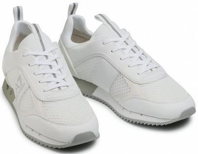 Emporio Armani EA7 (X8X027 XK050 00175) Sneaker in Weiß/Silber für 85,60€ (statt 149€)