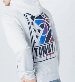 Tommy Jeans Sweatjacke Herren in Hellgrau für 39,90€ (statt 70€)