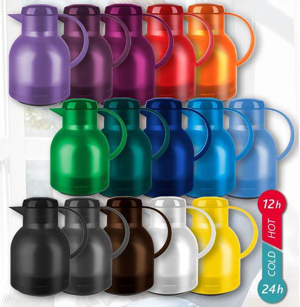 EMSA SAMBA Quick Press Thermoskanne (1L) in vielen Farben für je 9,99€ (statt 14€)