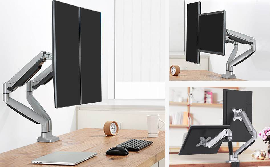 ErGear Halterung für 2 Monitore mit je max. 8kg & bis 32 Zoll für 34,99€ (statt 50€)
