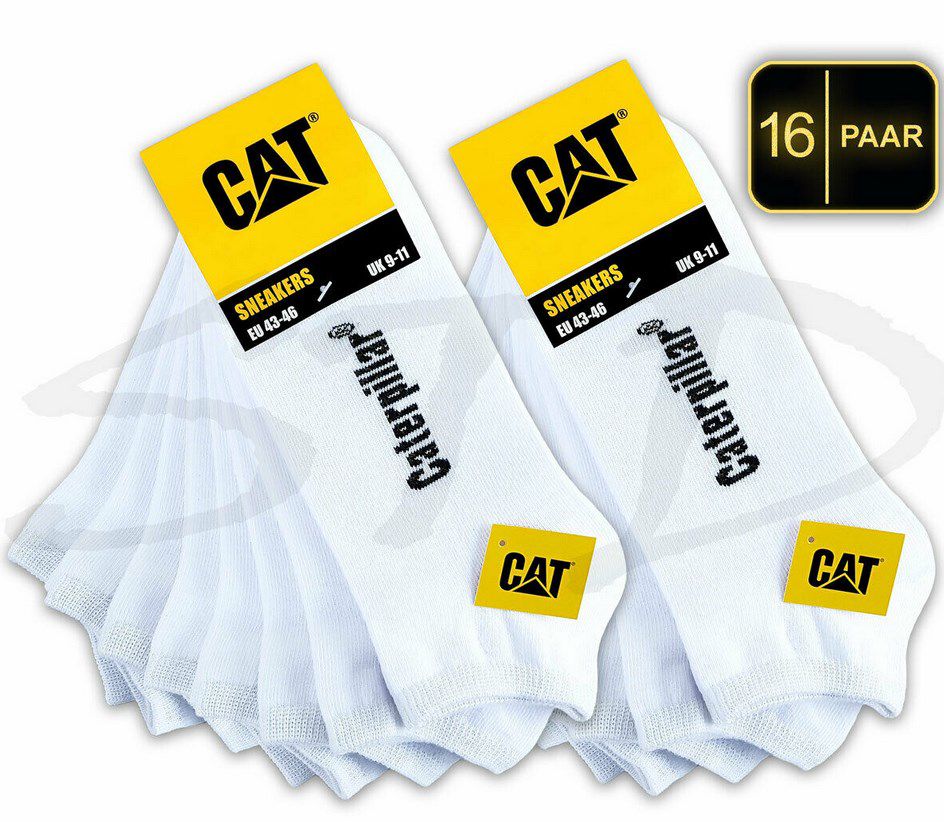 16 Paar CAT Caterpillar Sneaker Socken für 25,52€ (statt 44€)