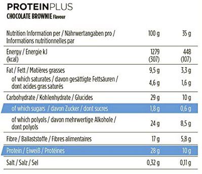 30x 35g PowerBar Protein Plus Riegel in Chocolate Brownie für 21,66€ (statt 34€)