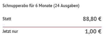 26 Ausgaben Grazia für 1€ (statt 89€)