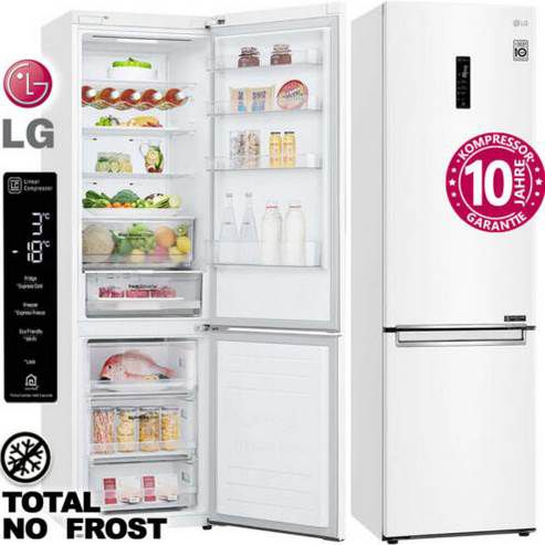 LG GBB62SWFFN Kühl /Gefrierkombination mit NoFrost & Express Cooling für 444€ (statt 580€)