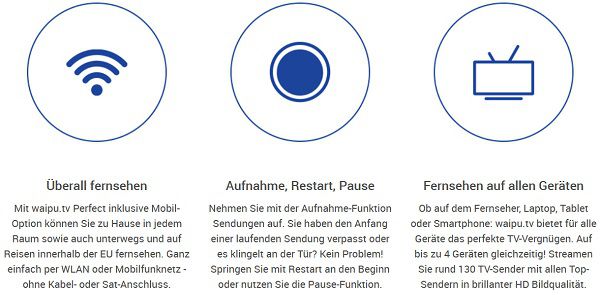 3 Monate waipu.tv Perfect für GMX Kunden kostenlos (statt ab ca. 36€)