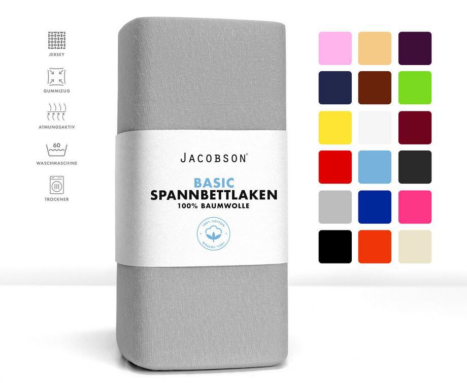 Jacobsen Basic diverse Spannbettlaken ab je 5,99€ (statt 8€)