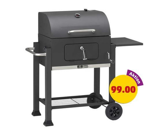 GrillChef Landmann Tennessee Holzkohlegrillwagen für 103,95€ (statt 139€)