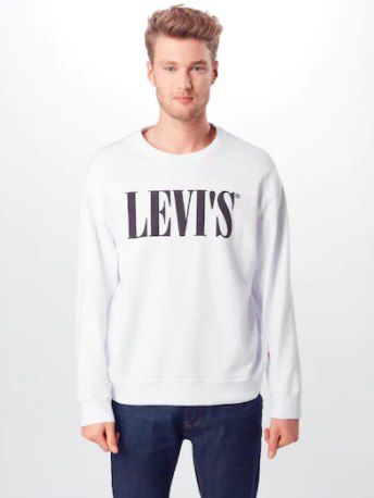 Levis Relaxed Graphic Crewneck Sweatshirt in Weiß für 29,94€ (statt 43€)