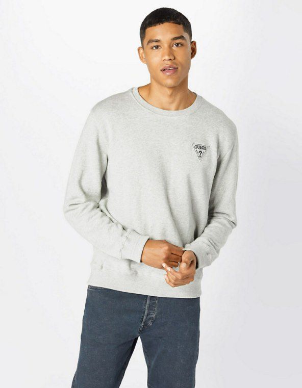 Guess Herren Sweatshirt mit Logo Print für 29,90€ (statt 55€)