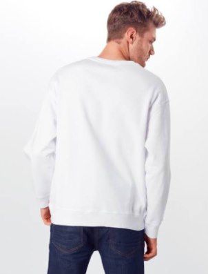 Levis Relaxed Graphic Crewneck Sweatshirt in Weiß für 29,94€ (statt 43€)