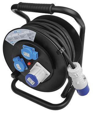 CEE Kabeltrommel 25 Meter mit Thermoschutzschalter für Camping für 69,47€ (statt 77€)