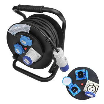 CEE Kabeltrommel 25 Meter mit Thermoschutzschalter für Camping für 69,47€ (statt 77€)