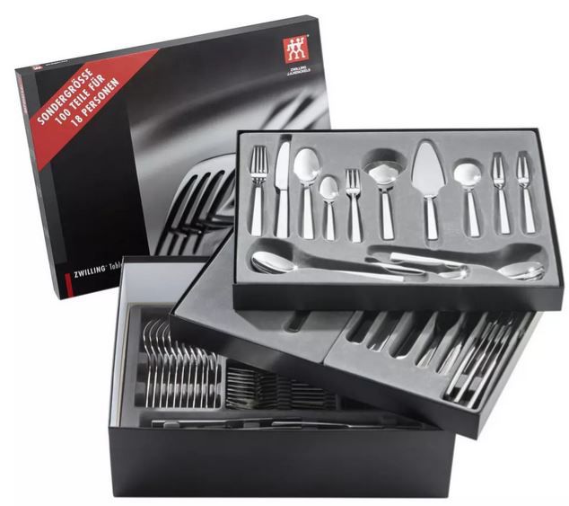 Zwilling King   100teilg. Edelstahl Besteckset mit Zubehör ab 93,94€ (statt 152€)