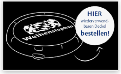 Bei Weihenstephan Mehrwegdeckel gratis bestellen