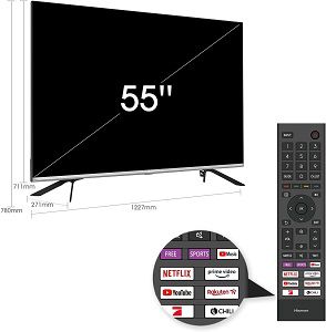 Hisense 55E76GQ 55 QLED TV für 499€ (statt 549€)