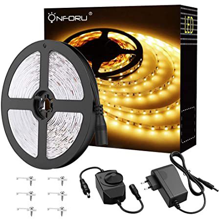 Onforu 5M LED Strip in Warm  oder Kaltweiß für je 8,99€ (statt 15€)   Prime