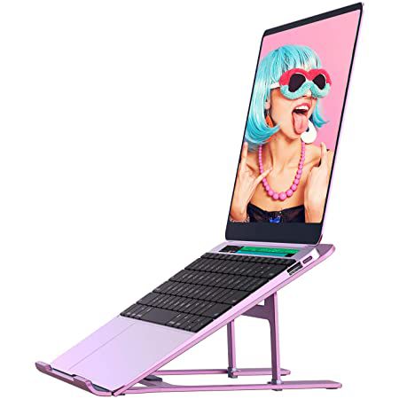 LORYERGO Laptop Ständer bis 15,6 Zoll in Rosa für 4,50€   Prime