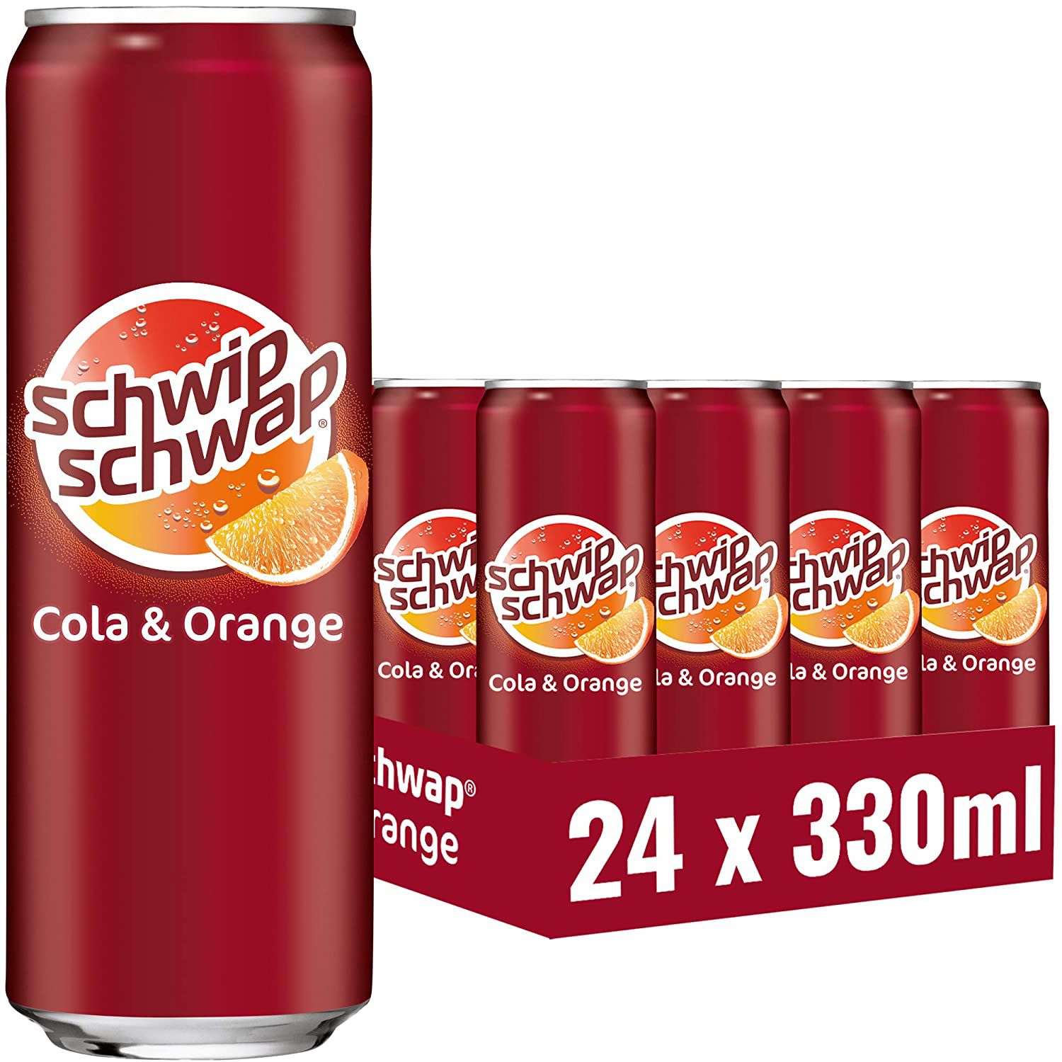 24x Schwip Schwap (0,33) Cola Erfrischungsgetränk mit Orange ab 13,85€