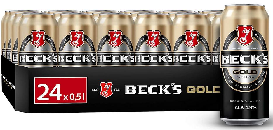 24x BECKS Gold Lager je 0,5l für 18,95€ (statt 24€)