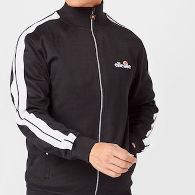 ELLESSE Sportsweatjacke Giandoso in Schwarz Weiß für 38,94€ (statt 52€)   S bis L