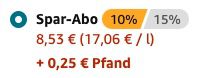 Pfandfehler: 12er Pack Rauch Eistee Zero Zitrone je 500ml für 8,53€ + einmalig 0,25€ Pfand