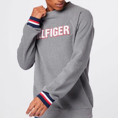 Tommy Hilfiger Lounge Track Sweatshirt in Grau für 23,90€ (statt 80€)   S bis L
