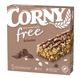5x 6er Pack Corny free Schoko Müsliriegel ohne Zuckerzusatz für 4,51€   Prime Sparabo