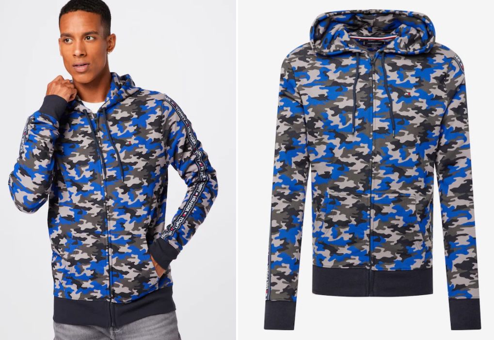 Tommy Hilfiger Camouflage Hoodie mit Reißverschluss für 24,21€ (statt 90€)   nur Größe M