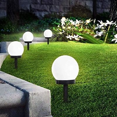 8x SEFON Solar Gartenleuchte Wasserdicht mit Erdspießen in Kaltweiß für 14,99€ (statt 30€)