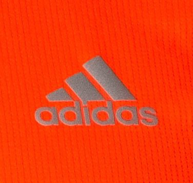 adidas Running 3 Stripes Herren Laufshirt in Orange für 10,99€ (statt 16€)