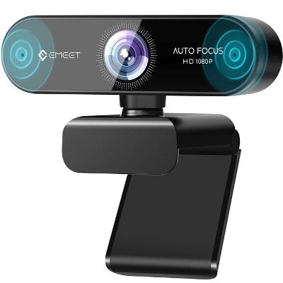 eMeet 1080P Webcam mit 2 Mikrofonen mit Autofokus, Low Light Korrektur für 36,43€ (statt 50€)