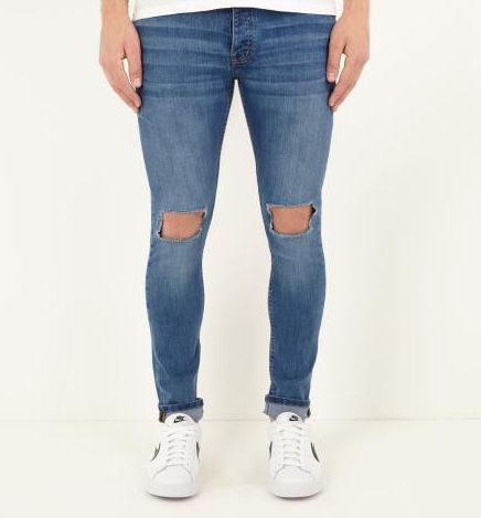 BRAVE SOUL Crofton Stretch Skinny Denim Cut Out Herren Jeans für 11,72€ (statt 25€)