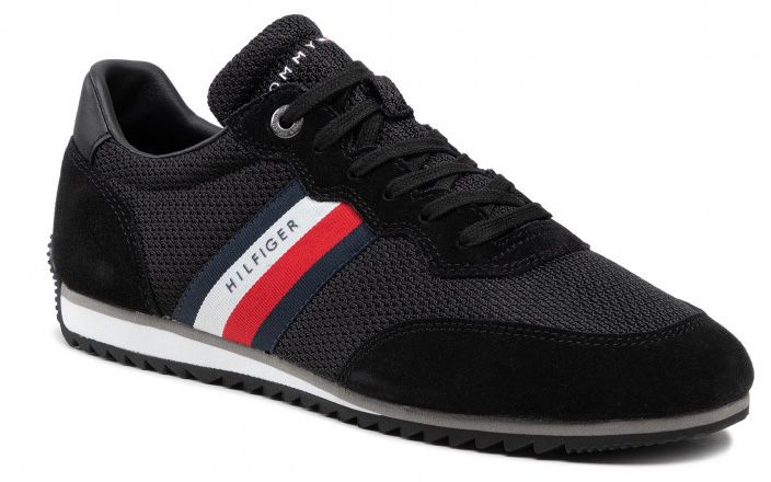 Tommy Hilfiger Essential Runner Sneaker in Schwarz für 59€ (statt 70€)