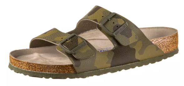 Birkenstock Arizona Sommerschlappen in Camo Grün für 51,96€ (statt 71€)